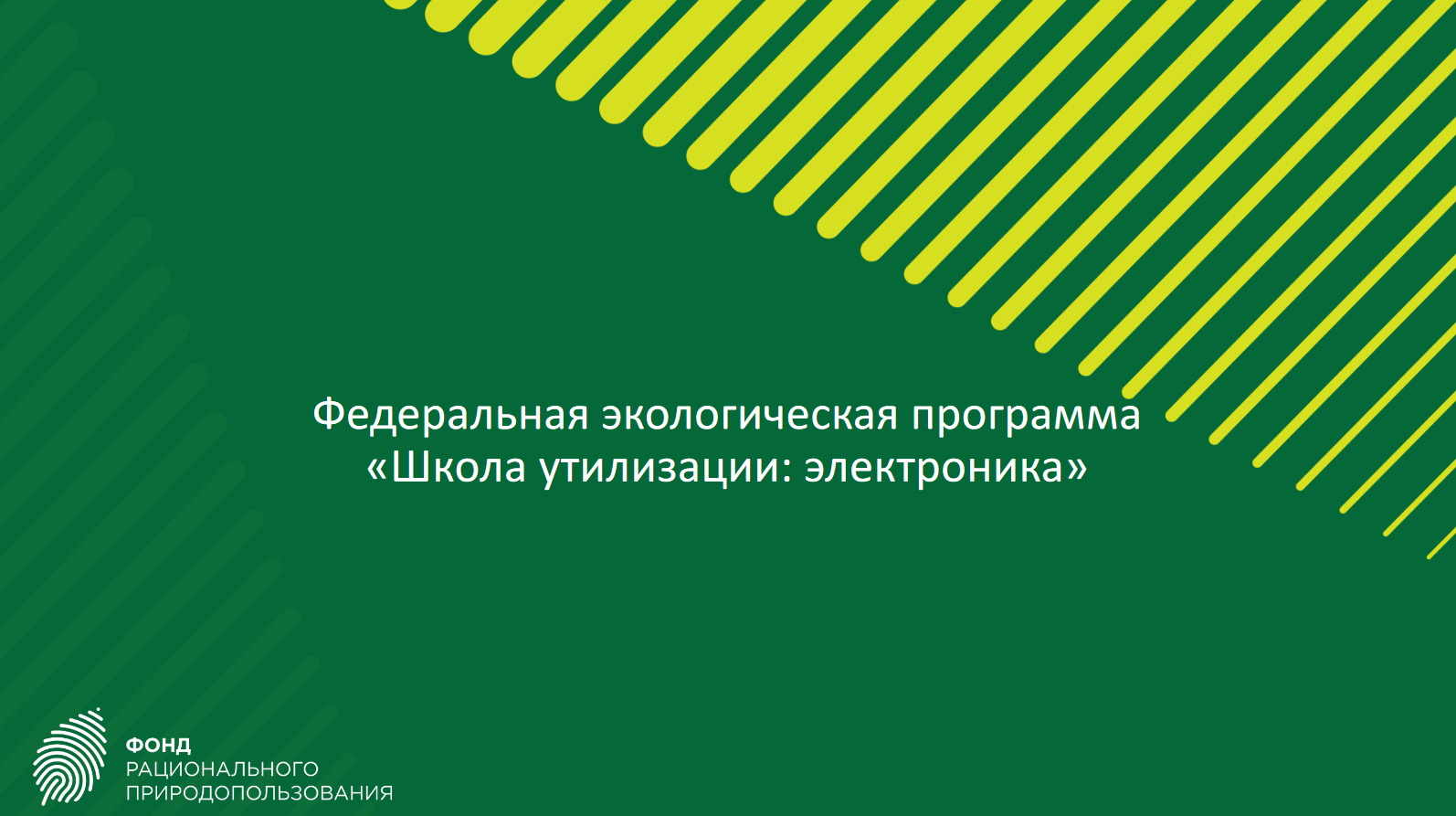 &quot;Школа утилизации : электроника».