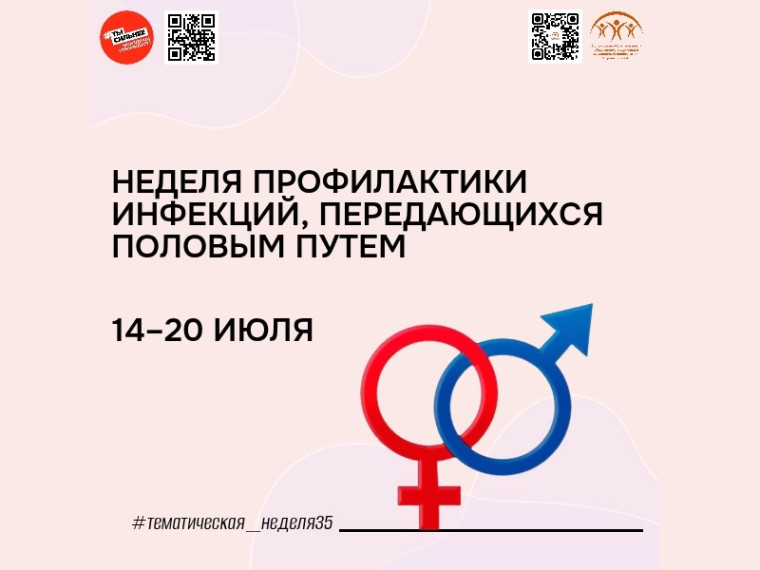  С 14 по 20 июля в Ульяновской области проводится тематическая неделя профилактики инфекций, передающихся половым путем.